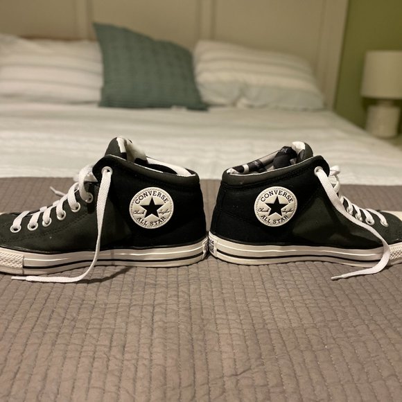 Converse Chuck Taylor All Star High Street High Tops - Black/White - Picture 4 of 7